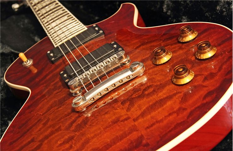 Brown Electric Guitar