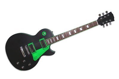 Green-Black Electric Guitar